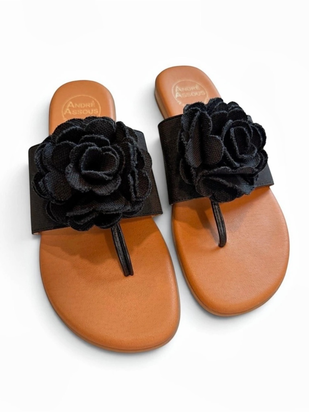 Anthropologie- Andre Assous NATE Featherweights Sandal Floral Thong Sandals